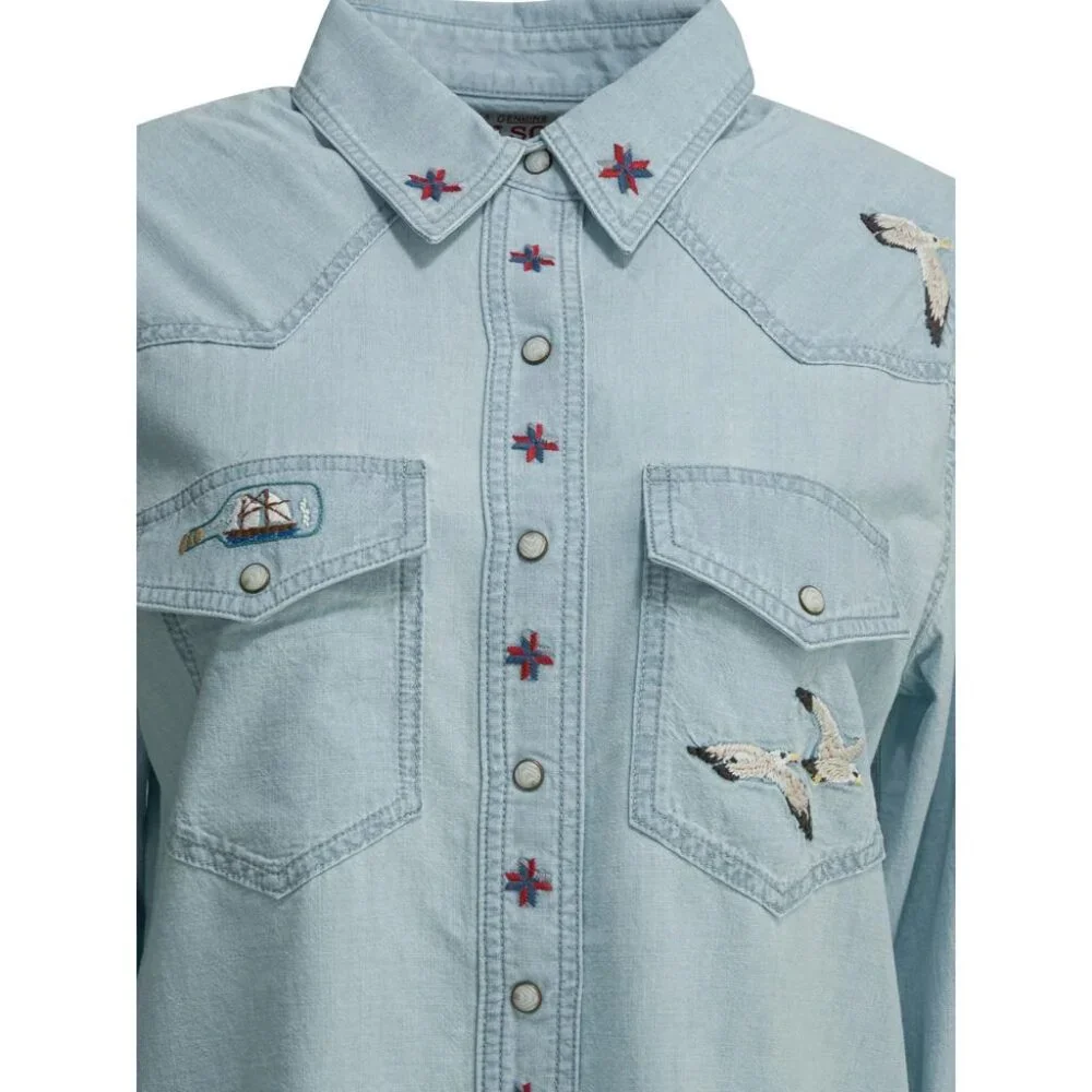 Filson Embroidered Western Casual Shirt Tag Size L Women - Picture 3 of 4